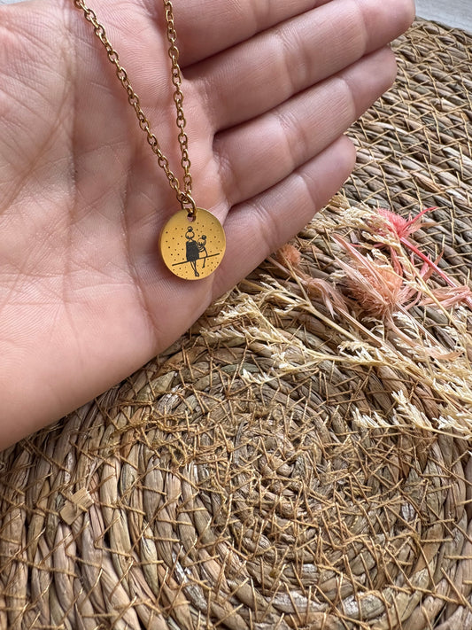 ✨ Collares de acero inoxidable grabados con láser