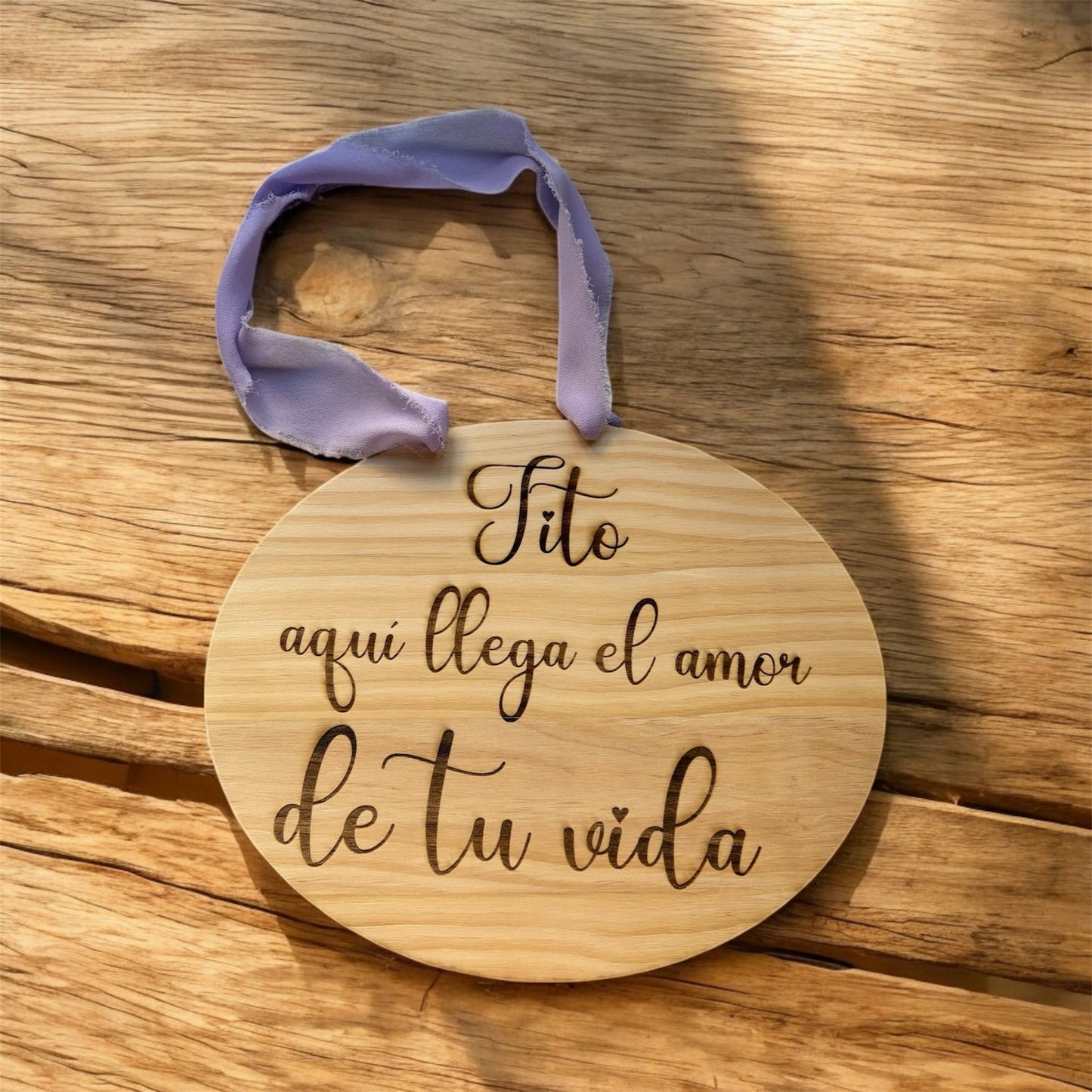 Letrero boda madera /Aquí viene la novia personalizable