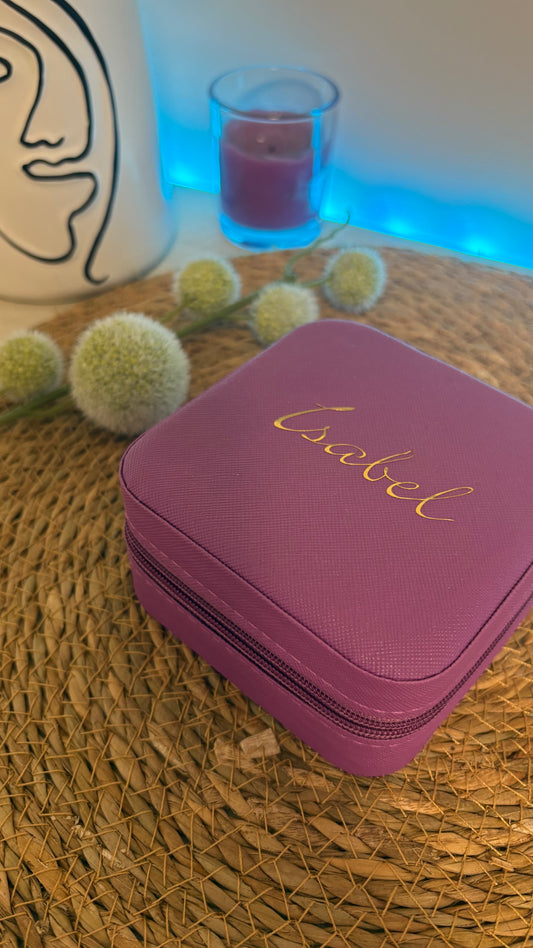 Joyero de viaje personalizado – Compacto y elegante