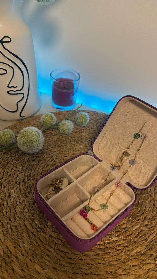 Joyero de viaje personalizado – Compacto y elegante